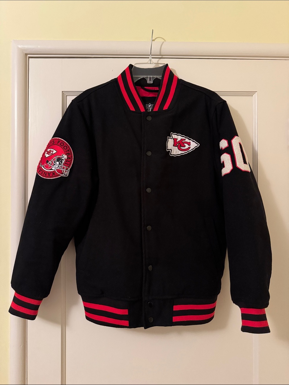 Ultra Game Men's NFL Official Classic Varsity Coaches Jacket/Coat